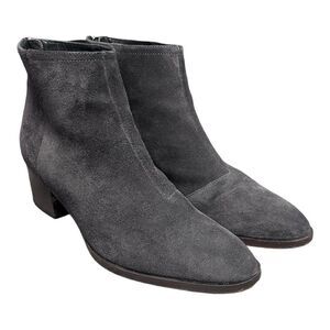 rag & bone Gray Suede Ankle Boots